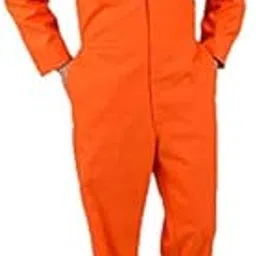 BSF Uniforms Men's Cotton Orange Large Coverall (Boiler Suit and Dungree)-picture-41