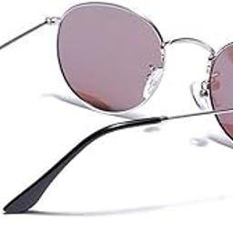 Women Round Sunglasses with UV Protected Lens, Brown-1