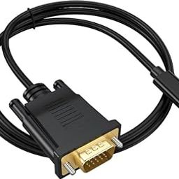 MICROWARE 1.8M USB C Video Converter Cable for Projector Monitor HDTV -C Male to VGA Male Adapter Cable for Thunderbolt3/4 Laptop-picture-30
