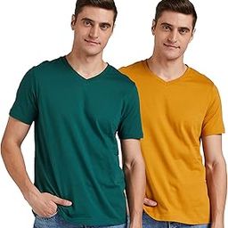 Men's Solid Regular Fit T-Shirt-image-56