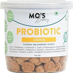 Mo's Probiotic Cookies,150 G | Unflavoured Digestive Cookies | Probiotic Supplement With 13 Billion CFU | 33 Probiotic Strains | Improve Digestion & Gut Health | Acidity Relief-image-72