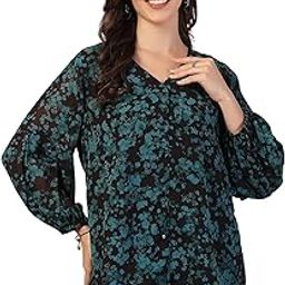 Maternity Zipless Feeding Top for Women | 100% Polyester Pre & Post Pregnancy Printed Top for Pregnant Woman | Nursing Top for Easy Breastfeeding for Mothers-image-58