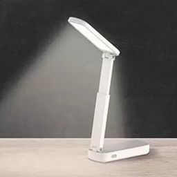 LED Desk Lamp, Foldable Design, Adjustable Brightness, White-25