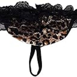 Men Lace G-String Bulge Pouch Jockstrap Thong Briefs Underwear Leopard Print Clothing Shoes & Accessories | Mens Clothing | Underwear-picture-15