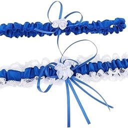 ™ Ribbon Lace Wedding Garter Prom Bridal Garter, Garter Belt for Women Blue | Garter Belts | Intimates & Sleep | Womens Clothing-image-29