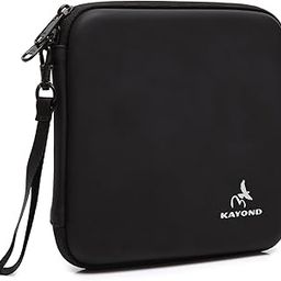 KAYOND Portable Hard Carrying Travel Storage Case for External USB DVD CD Blu-ray Rewriter Writer and Optical Drives Gray Black-image-27