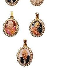 (Set of 5 GURU JI SWAROOP/Photo Golden Metal Pendants/Lockets for Neck Chain For Women,Men And Kids (Medium Size)-15