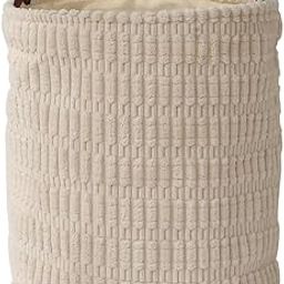 HOKIPO Folding Laundry Bag for Clothes Hamper, Collapsible Storage Basket, Cream (AR-5314-CRM)-image-88