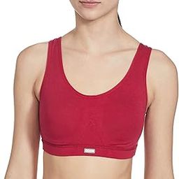 Women's Cotton & Spandex Non Padded Wirefree Sports Bra-image-5
