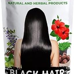 Black Hair Powder For Women | Black Henna | Black Dye | Hair Care | Hair Growth | Hair Fall | Hair Color | Hair Conditioner | Hair Strong | Men | Black Mehandi - 50 Gram-50