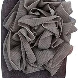 Elegious Luxurious Spa Experience Body Scrubber Deep Exfoliator Gloves Mitt for Use at Shower & Bath Skin Exfoliator for Body Tool Remover of Dead & Dry Skin Single Pack. (BLACK, SPA GLOVES)-image-5