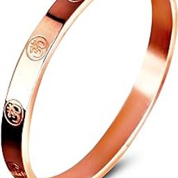 Bracelet for Men Stainless Steel Aum Om Kada for men Bracelets | Bracelet for Boys Gold,Kada | Waterproof, Anti-tarnish Bracelet golden, Rust-free, Skin friendly | 8 mm Bracelets for Men-image-111