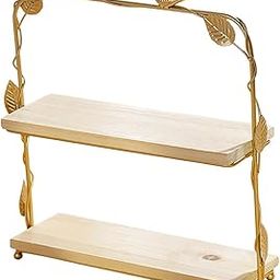 THE STYLE SUTRA Cake Stand Practical Elegant Tiered Tray Decor for Events Hotel Coffee Table 2 Layer-image-2