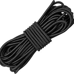 Nyamah Sales Round Elastic Band Cord Rope Stretch String for High Fashion Boutique Craft Project Crafting Hanging 10 Meter 2 mm (Black)-image-26