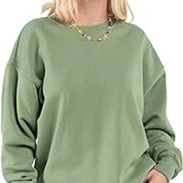 Plain Trendy Cotton Full Sleeves Round Neck Casual Pullover Sweatshirt for Women-image-21