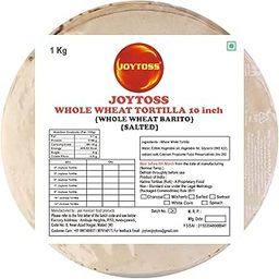 JOYTOSS 10-Inch Whole Wheat Tortilla Wraps | Soft, Fresh & Healthy | Perfect for Wraps, Burritos, Tacos & More – Pack of 10 (Salted)-image-8