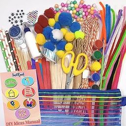 INDIKONB 16 in 1 Art and Craft Kit for Girls and Boys with for Kids DIY for All Ages from 8 - 16 Old ,Paper ,Multicolor-10