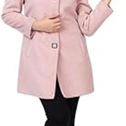 Winter Wear/Casual Wear/Outdoor Wear/Wool Blend/Solid/Single Breasted/Full Sleeve Women's Coat (4126-Black)-image-66