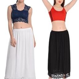Hosiery Petticoat for Women and Girls, Inskirt, Underskirt Women's Cotton Inskirt Saree Petticoats-image-48