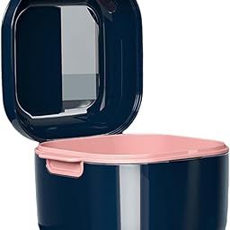 Denture Case W/Strainer Basket Bath Cleaning Soaking For Night Guard Blue | Oral Care | Denture Care-image-48