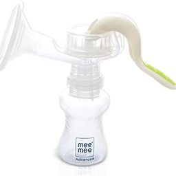 Mee Mee Manual Breast Pump 150 ML | Breast pump for feeding mothers | BPA-Free, Soft Silicone Shield | Portable & Easy to Clean with Overflow Preventer Silica Gel Cup-23