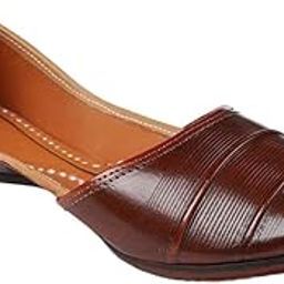 Brown Leather Solid Juttie-image-20