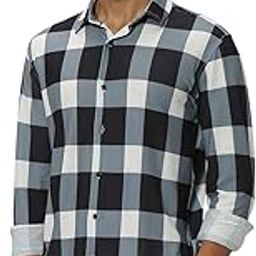 mufti Men's Check Slim Fit Polyester Casual Shirt with Spread Collar & Full Sleeve(Also Available in Plus Size) |Cotton Casual Shirt for Men | Casual Shirt for Men-picture-15
