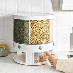 VIDHYADEVAM Kitchen Storage Box Rice Grain Dispenser Container Cere Dry Food Bucket-image-52