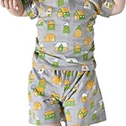Baby Boys Classic Regular-Fit T-Shirt and Short Set | Dark Grey | 3-6 Months | KIDS12969-image-128