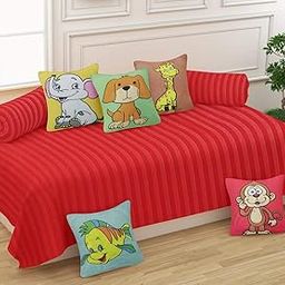Decora Emporium Cotton Diwan Combo Set with Cushions, 5 Pieces and Boosters 2 Pieces for Living Room (MODEL-40, Large), 8 Pieces Set-image-31