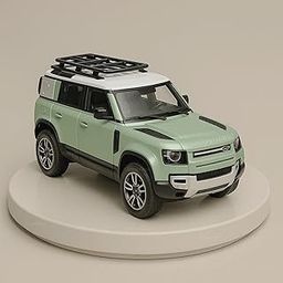 GRAPHENE 1:32 Land Rover Defender Die Cast SUV Scale Realistic Miniature Model Vehicle Toy Alloy Metal Friction Car Pull Back Action Openable Doors with Light & Music Best Gifts for Kids-image-57