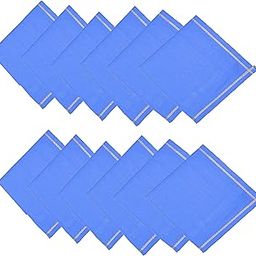 Men's Cotton Plain Black Handkerchief, Pack of 6-picture-9