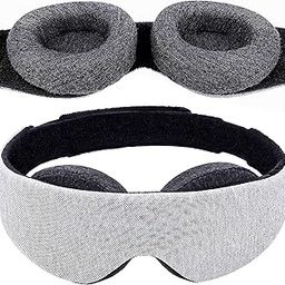 Store2508 Sleep Mask 100% Blackout Eye Mask Zero Eye Pressure Adjustable Eye Cups Guaranteed Deepest Possible Rest Perfect Sleeping Mask for Light Sleepers Travelers Midday Nappers-51