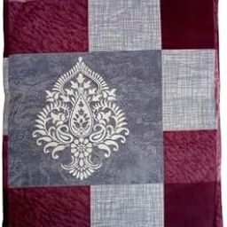 MM TEX HUB 100% Pure Cotton Double Bed Bedspread – Soft & Breathable Fabric (4, Grey Checked)-image-84