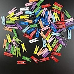 JAGMOOLYA Products Mini Color Wooden Clips for Decorations, Photos and Polaroids, Pack of 20 Pieces 1.5 Inch Multicolored, Wooden Paper Clips for Photo Hanging, DIY Home and Decoration Crafts-image-4