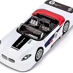 Stylish Metal Racing Car Shape Pencil Box for Kids – Double Layer Metal Pencil Case for Kids Boys/Pencil Case for Students,Birthday Return Gift for Student (White)-11