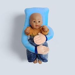 Baby Walking Assistant Harness, Safety Learning Walker Belt, Blue and Orange-C (Hugging Pillow for Baby Kids 2 Hands Cushion Blue)-image-70