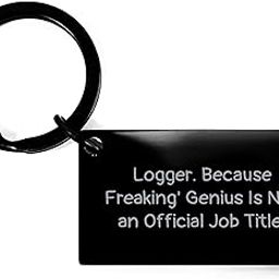 Spring Pet Products Logger Keychain, Logger Gifts, Funny Quote Logger Keychains for Men and Women, Christmas Unique Gifts from Friends, Coworkers, or Family-image-12