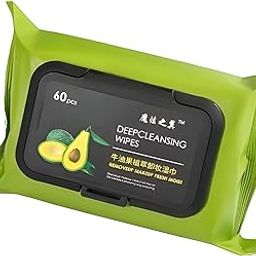 DEKEANSHKA® Avocado Makeup Remover Wipes with Cucumber & Vitamin E – Moisturizing, Hydrating, Deep Cleansing, Soothing Facial Wipes for All Skin Types – Travel Size, Natural, Adults (Pack of 1)-32