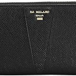 Genuine Leather Black Zip Around Womens Wallet (10072OL)-image-54