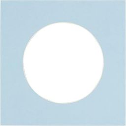 CountryArtHouse Baby Blue Acid Free 10x10 Circle Picture Frame Mat with White Core Bevel Cut for 6x6 Pictures - Fits 10x10 Frame - Pack of 1 Matboard Show Kit with Acid Free Backing & Clear Bag-image-98