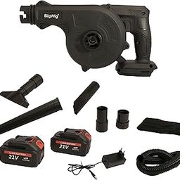 BigWig 21V Cordless Blower – Dual 2.6Ah Battery with 18000RPM, Powerful 100% Copper Motor, Lightweight & Portable, Quick Charging, Ideal for Construction, DIY Projects, and More(Made in India)-image-10