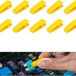 10PCS Car Fuse Puller Tool Kit,Mini Automotive Fuses Extraction Tools for Replacing Fuses,Universal Car Fuse Removal Tool Kit Car Accessories for Most Cars Trucks Motorcycles (10PCS)-11