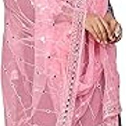 Elegant Net Dupatta with Embroidery & Mirror Work | Lace Border | Lightweight & Soft 1-image-66