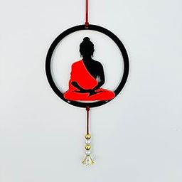 BAPUBEBE Buddha Dream Catcher for Car and Home, Car Mirror Hanging Accessories, Gift, Car Decoration Accessories, Home Décor Hangings for Positivity (Budha JI)-image-65