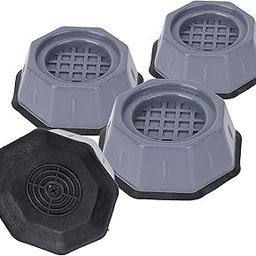 KESI ORNAMENTS Hexa Stackable Washer Dryer Anti Vibration Pads with Suction Cup Feet, Noise Cancelling,Fridge Washing Machine Leveling Feet Anti Walk Pads Shock Absorber Furniture Lifting Base(4 pcs)-image-32