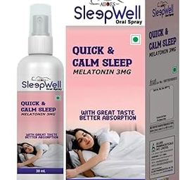 Sleepwell Melatonin Quick & Calm Sleep Spray |3mg Per Serving Oral Solution | Blended with Chamomile Extract | 3 sprays daily | Oral Solution for Fast-Acting Relaxation | Relaxes Mind | Prevents Jet Lag | Fall Asleep In 20 Minutes | Improves Focus And Concentration | No Side Effects | 30 ml-29