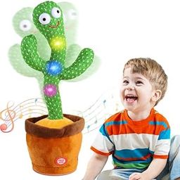 Sonpal Rechargeable Electronic Dancing ,Singing Plush Toy Cactus with Lighting & Recording Function【Repeats What is Said】【Pack of 1 Pc】【Multicolored】-picture-18