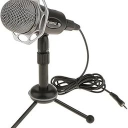 Computer 3.5Mm Studio Condenser Microphone Recording W/Stand Black-picture-21