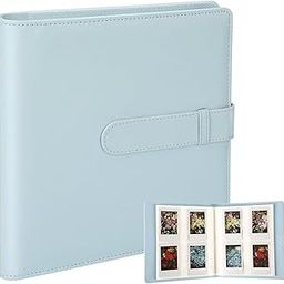 256 Pockets Photo Album for Fujifilm Instax Mini Camera, Photo Album for Polaroid, Leather Cover, Photo Album for Instax Mini 12 11 9 40 90 8 7 Evo LiPlay Instant Camera, 2x3 Photo Album (Blue)-17
